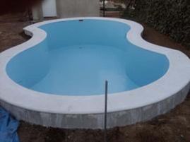 Poliéster Carrasco Piscina con forma